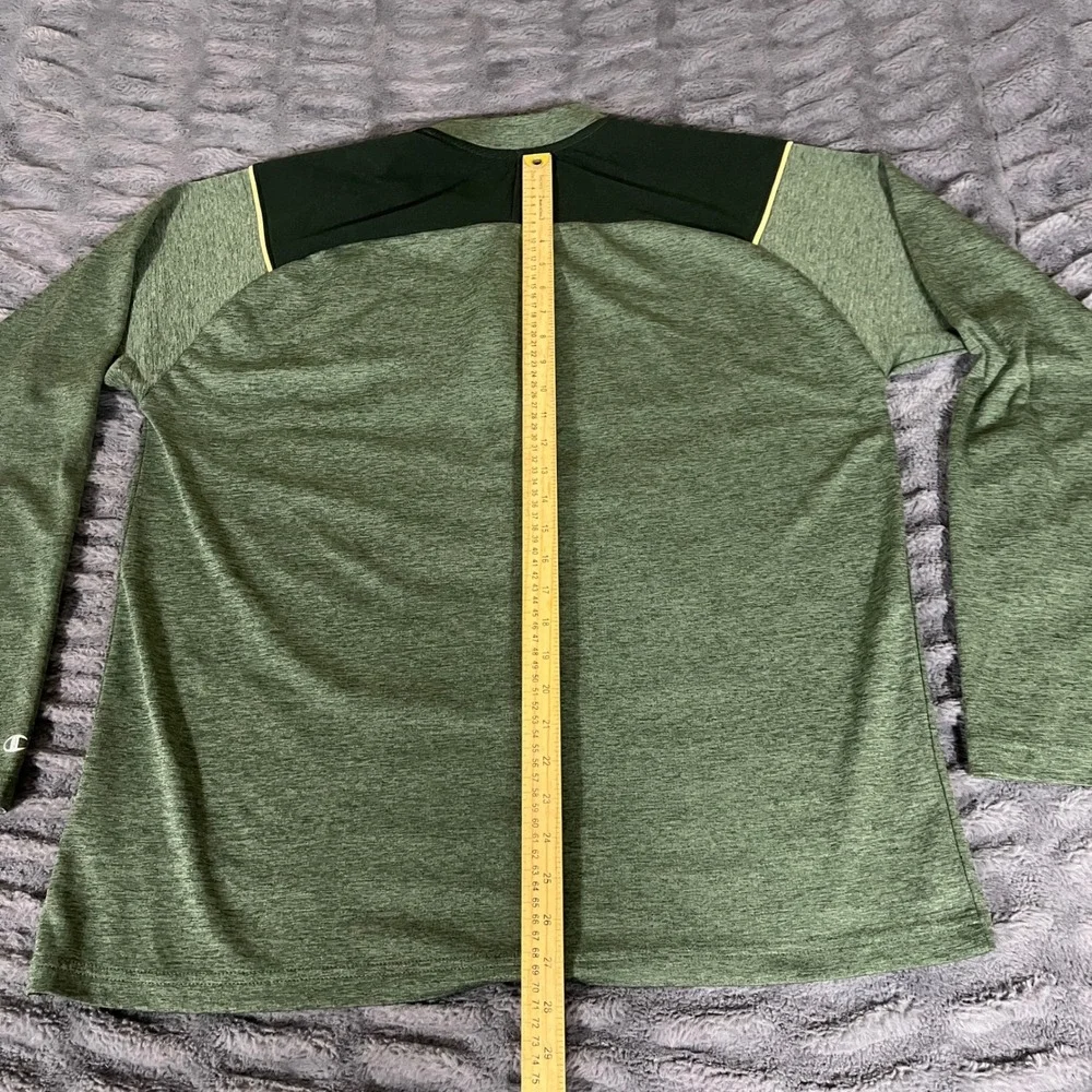 Champion Colorado State Rams 1/4‎ Zip Pullover Mens XL Green Heathered AP369